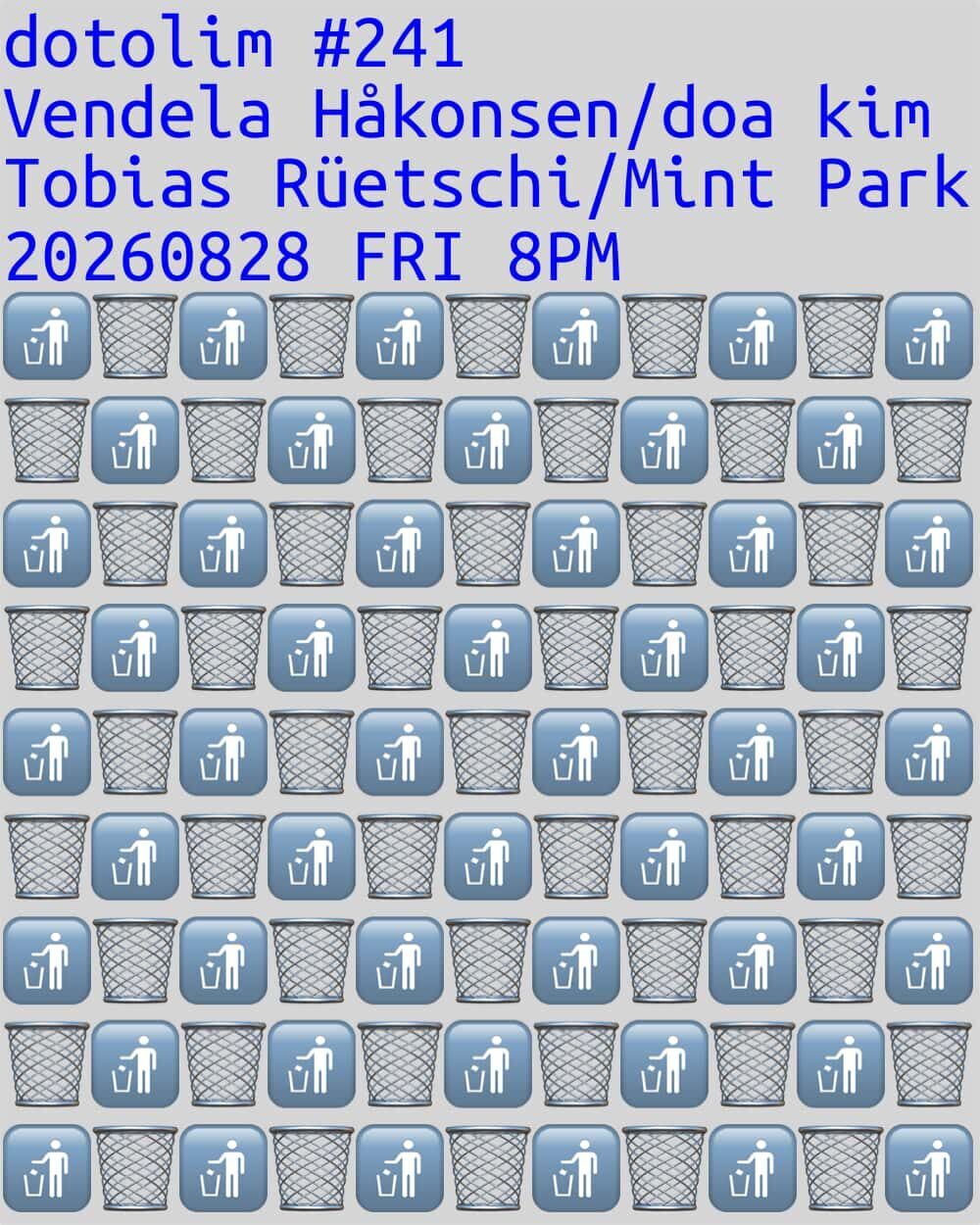 닻올림 연주회 _241 김도아 doa kim / 민트 박 Mint Park / Vendela Håkonsen 벤델라 호콘센 / Tobias Rüetschi 토비아스 뤼에치